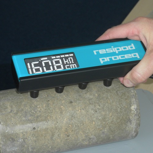 Resipod 레시포드 디지털 콘크리트 전기 저항 측정기 휴대용 218g 센서 데이터 로거 일체형 PROCEQ