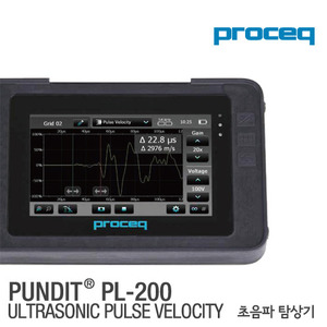 펀디트 PL-200 초음파 탐상기 프로세크 10만개 A-SCAN 저장 PROCEQ Pundit